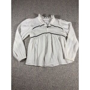 ZARA KIDS White Embroidered Peasant Top 13-14 Boho